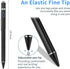 Stylus for Samsung Galaxy Tab A - EVACH Rechargeable Digital Pencil, 1.5mm Ultra Fine Tip, Black