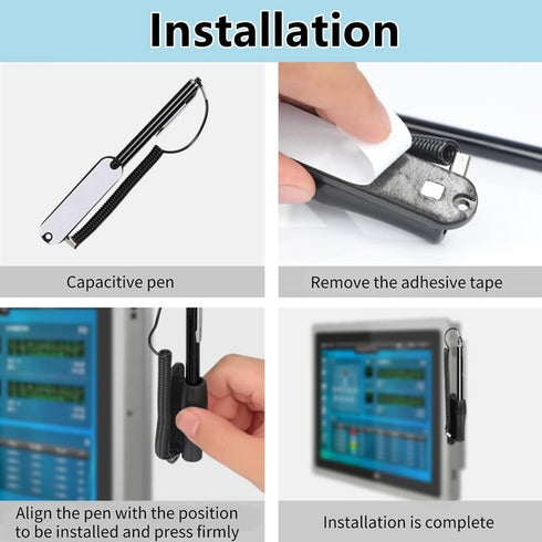 Tablet Touch Pen with Chain, High Sensitivity Stylus for Mobile Phones and GPS, Black