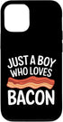 Bacon Meat Breakfast Bacons Bacon Just A Boy Who Loves Bacon Case for iPhone 12/12 Pro