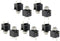 YXQ 3 Pins Female 3.5mm Mono TS Jacks Plug Socket Connectors, 10-Piece, Switch PCB Panel Chassis Mount