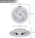Pyle Marine Speakers - 5.25 Inch 2 Way Waterproof Outdoor Audio System, 180 Watt Power, 1 Pair, White