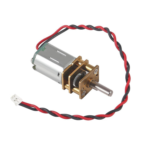 DIANN 10pcs N20 3V-6V 1.25mm 2 Mini Micro Gear Motor DC Slow Speed Full Metal Gearbox Motor with Pin Connector for DIY