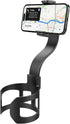 APPS2Car Cup Holder Phone Holder Mount for Car, 2-in-1 Fast-Squeeze Installation, Adjustable Height One-Hand Operation