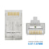 iwillink 100 Pack Shielded RJ45 Cat6 Pass Through Connectors, Ethernet Cable Crimp Connectors for Solid Wire