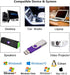 Aiibe 5 Pack 64GB USB Flash Drive, 64 GB Thumb Drive, Swivel USB Stick USB 2.0 Pen Drive in 5 Mixed Colors