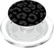 Black Gray Cheetah Print, Leopard Skin Pattern PopSockets PopGrip for MagSafe