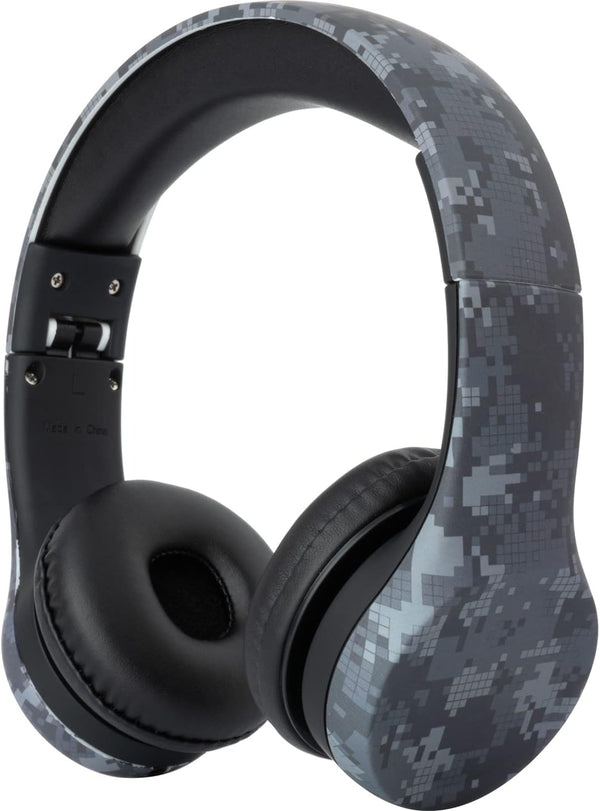 Snug Play+ Kids Headphones with Volume Limiting for Toddlers (Boys/Girls) - Black Digi Camo