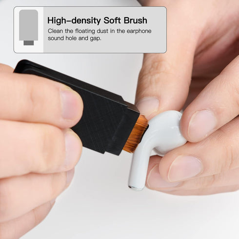 PZOZ Cell Phone Cleaning Kit for AirPods Pro/Pro 2nd/iPhone, 3 in 1 Cleaner Tool Accessories for Headphone, iPad Jack