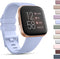 Sport Bands Compatible with Fitbit Versa 2, Classic Soft Silicone Replacement Wristbands for Smart Watch (Large, Baby