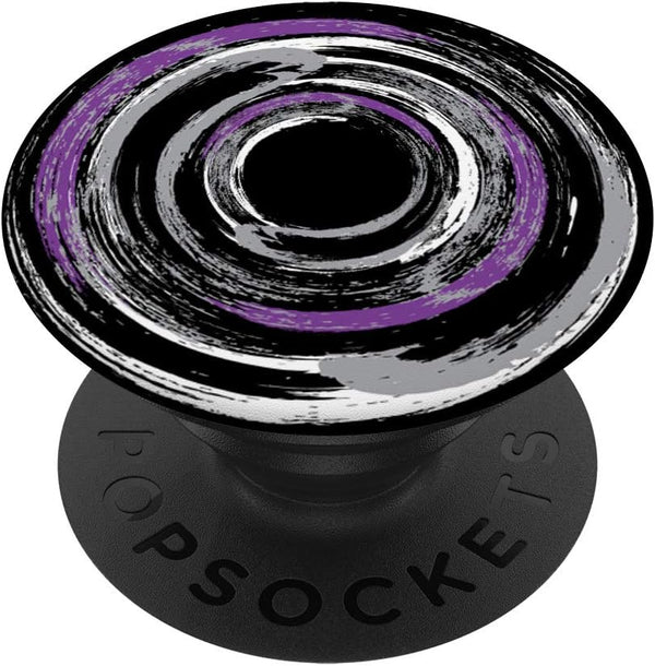 Asexual Demisexual Asexual Pride Flag Colors PopSockets PopGrip: Swappable Grip for Phones