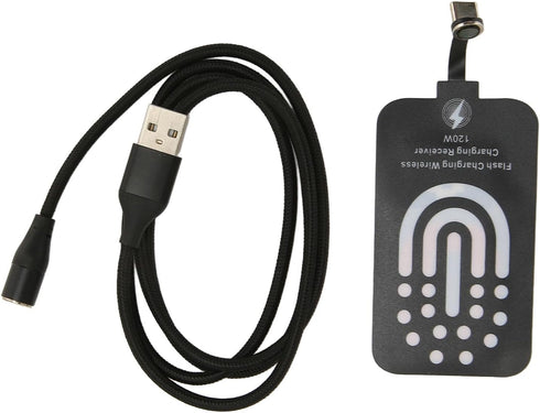 Type C Charging Receiver - 120W Magnetic/5W Dual Purpose USB C Charger Adapter for Galaxy A51 A40 A20E