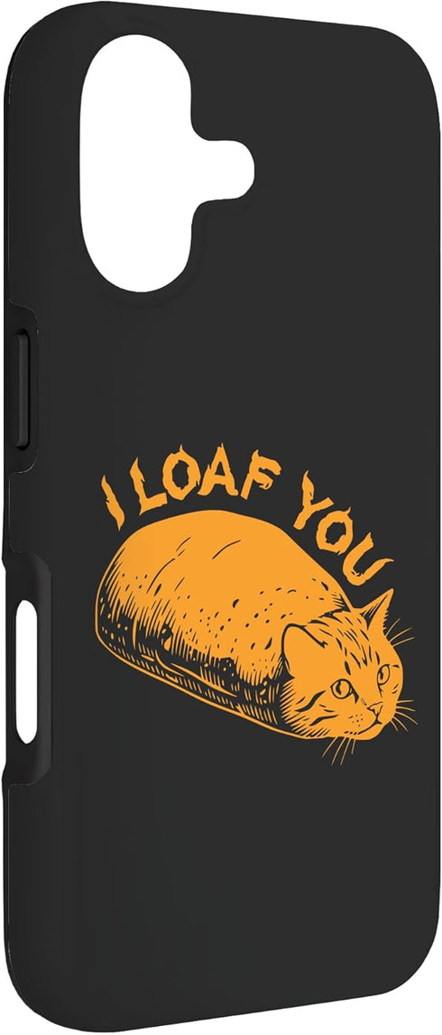 Cute Orange Cat Bread 17 I Loaf You Love Cat Hot Bread Funny Bakery Unique Case for iPhone