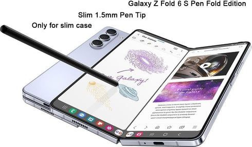 Galaxy Z Fold 6/Fold 5 S Pen Fold Edition Replacement for Samsung Galaxy Z Fold 5 5G Touch Stylus S Pen + Tips (Gray)