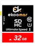 Ekoomar Card - Class 10, High-Speed Memory Card with 100MB/s for Digital Camera,