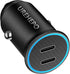 USB C Car Charger, 40W PD Dual Ports Fast Charging Car Adapter, Type C Compact Car Charger Compatible with iPhone