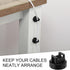 24 100 Yookeer Pcs Magnet Zip Tie Mount Heavy Duty Black Magnetic Cable Clips Multipurpose Wire Cable Holder with Pcs