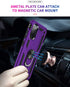 Samsung Galaxy S20 FE Case with Screen Protector - Military Grade 16ft Drop Tested Cover, Magnetic Kickstand, Purple
