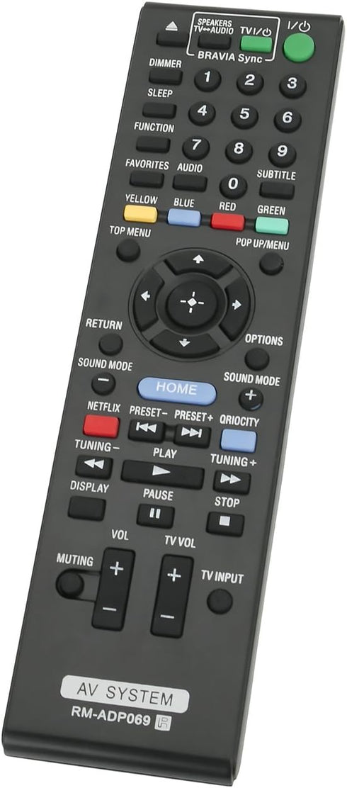 New RM-ADP069 Replace Remote Control for Sony BDV-N890W/Z, BDV-T57, BDV-F7, HBD-F7, BDV-E280
