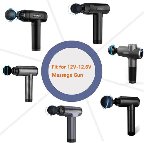 12.6V Massage Gun Charger Power Adapter, Compatible with Cholas KZD02, TYIAUS, JamGym, ZonGym