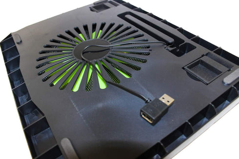 New USB Laptop Notebook Cooling Cooler Pad with 1 Large Fan for Apple MacBook Pro, Notebooks