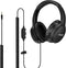 19.5Ft Extra Long Cord Headphones for TV PC with Volume Control, Wired Over Ear Earphones for Seniors