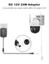 LONNKY 12V 2A 1 4 DC Security Camera Power Adapter Combine with to Power Splitter for CCTV Security Camera System