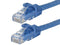 Monoprice Cat6 Ethernet Cable, 20ft, Blue, UTP 24AWG, 550MHz, Snagless, Pack of 1