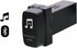 Car Bluetooth Music Adapter Module, AUX Output for Mitsubishi, Single-Din Installation for ASX, Lancer, Outlander,
