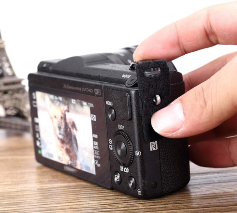 Leather Protector Cover Pad for DSLR Rangefinder SLR Mirrorless Camera Strap with Split Ring Hook