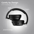 HyperGear Stealth2 ANC Wireless Bluetooth Noise Cancelling Headphones, Over-Ear with Deep Bass - Black