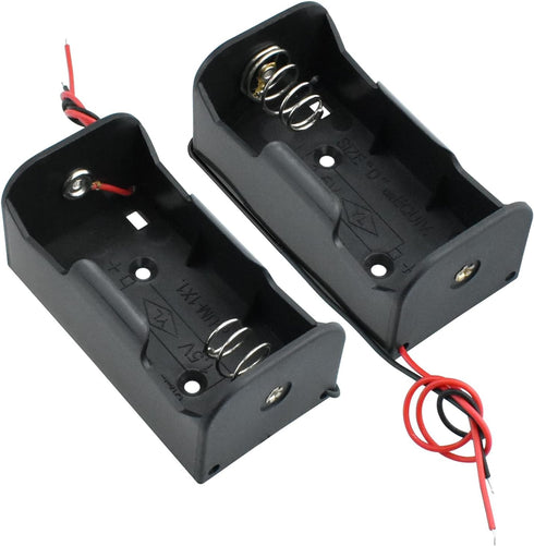 SDTC Tech 2-Pack 1 Slot D Cell Battery Holder 1.5V D Size Battery Case