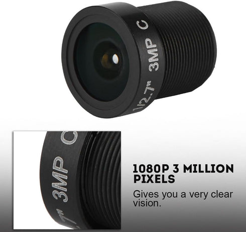 Sonew 2.8mm Lenses Kits for CCTV Cameras - 3 Million Pixels 1/3'' IR CCTV Lens for Network Camera