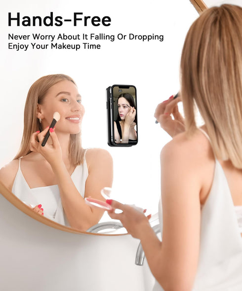 Fin2feel iPhone 11 Magnetic Case with Glass Screen Protector & Suction Cup Mount for TikTok, Selfies, & Hands-Free Use.