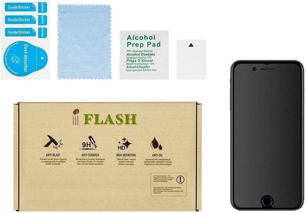 IFLASH iPhone 7/8 Matte Screen Protector, Anti-Glare & Anti-Fingerprint Tempered Glass Shield for iPhone 7/8 4.7” -