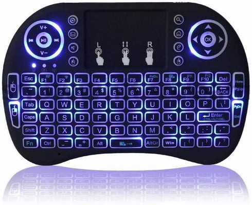 Backlit Mini Wireless Keyboard, Air Mouse Portable with Touchpad for PC, TV Box, Xbox