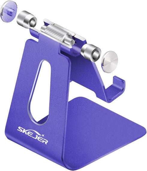 SKEJER 12 10 Adjustable Cell Phone Stand, Phone Holder,Tablet Stand Dock,Aluminum Desktop Compatible with iPhone