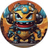 Alien Robot Invasion PopSockets Standard PopGrip - Funny Cartoon Robotic Futuristic Design