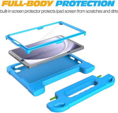 Kids Case for Samsung Galaxy Tab A9 8.7 Inch 2023 & Galaxy Tab A7 Lite 8.7 Inch 2021, Shockproof Handle Stand Cover