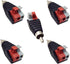 5pcs Speaker Phono RCA Male to 2 Screw Terminal Female Strip - Audio Video Spring Press Type Balum Connector