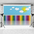 Action Bloom 9x6ft Colorful Pencils Backdrop Abstract Rainbow Pencil Photography Background for Children Drawing