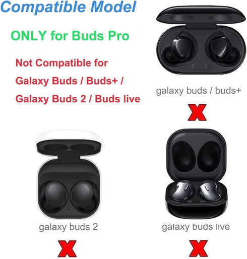 Compatible for Galaxy Buds Pro Charging Case, Charger Station Charge Dock for Samsung Galaxy Buds Pro SM-R190, Bluetooth Pairing, Wireless & Wired Charging Station (Black)