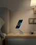 OMOTON Foldable Phone Stand Holder for MagSafe Charger, Compatible with iPhone 15/14/13/12 Pro Max, Silver