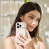 LAMEEKU Wallet Case for iPhone 12 Pro Max, RFID Blocking Leather Case with Card Holder and Kickstand, Beige