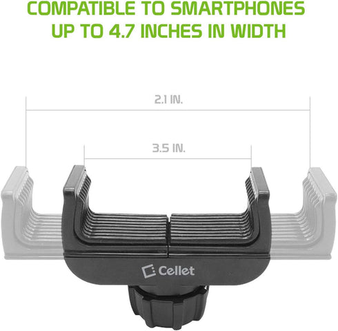 Cellet Sun Visor Phone Mount with 360 Degree Rotation, Compatible with iPhone 12 Pro Max, Samsung Galaxy S20 Ultra, and