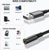 MOSWAG USB to Audio Jack Adapter 0.65Feet, External Sound Card with 3.5mm Aux Stereo Converter for PC Laptop