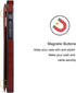 Wallet Case for iPhone 12 Pro/12, Slim Protective Case with Card Holder, Premium PU Leather with Screen Protector