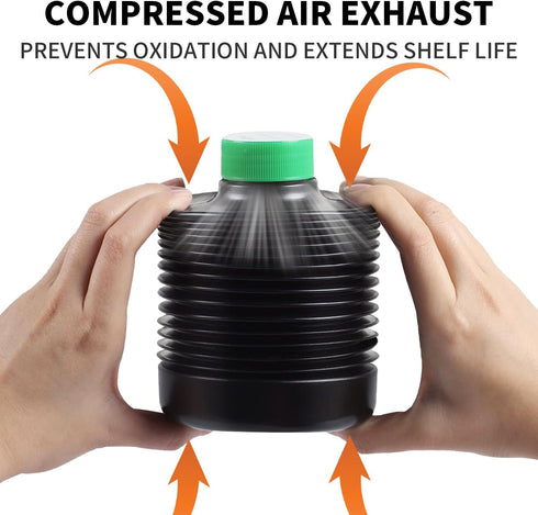 eTone 3X 1000ml Collapsible Darkroom Chemical Storage Bottles, Foldable Liquid Container for Photo Developing
