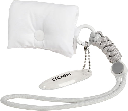 Fashionable AirPods Pro Case Cover, Trendy Down Cotton Padded Quilted Headphone Bag with Portable Rope (White)