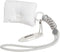 Fashionable AirPods Pro Case Cover, Trendy Down Cotton Padded Quilted Headphone Bag with Portable Rope (White)