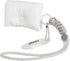 Fashionable AirPods Pro Case Cover, Trendy Down Cotton Padded Quilted Headphone Bag with Portable Rope (White)